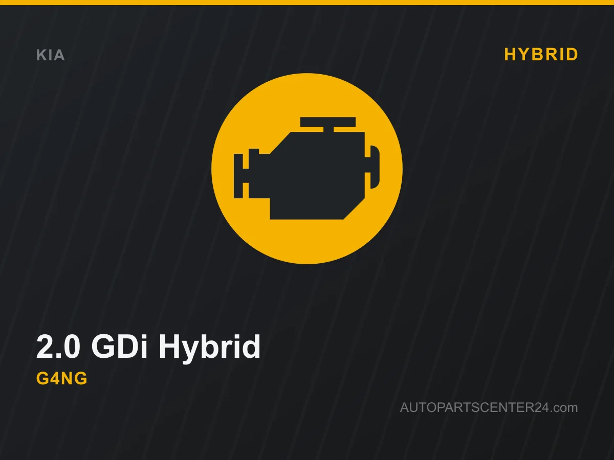 2.0 GDi Hybrid "G4NG" Motor [Kia Optima]