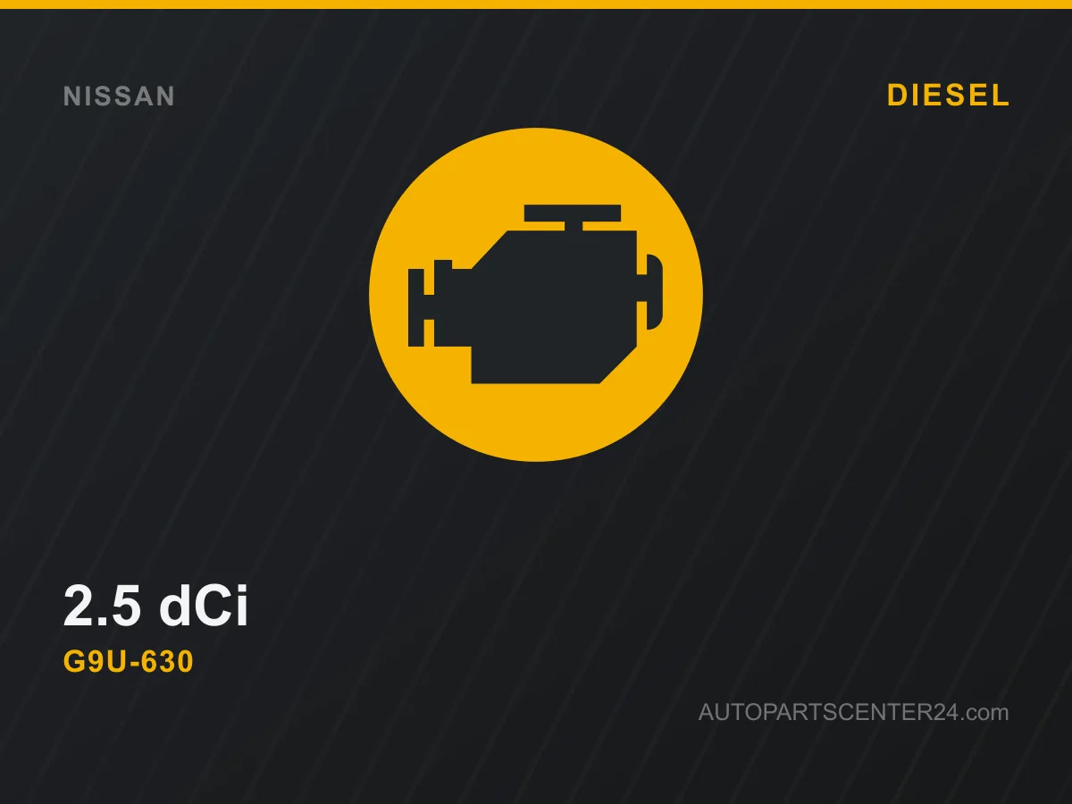2.5 dCi "G9U-630" Motor [Nissan Primastar]