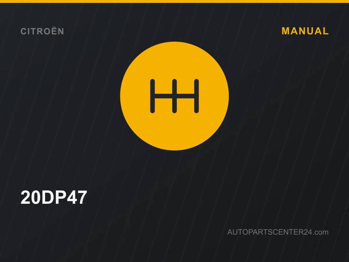 20DP47 Växellåda [Citroën Berlingo Combi]