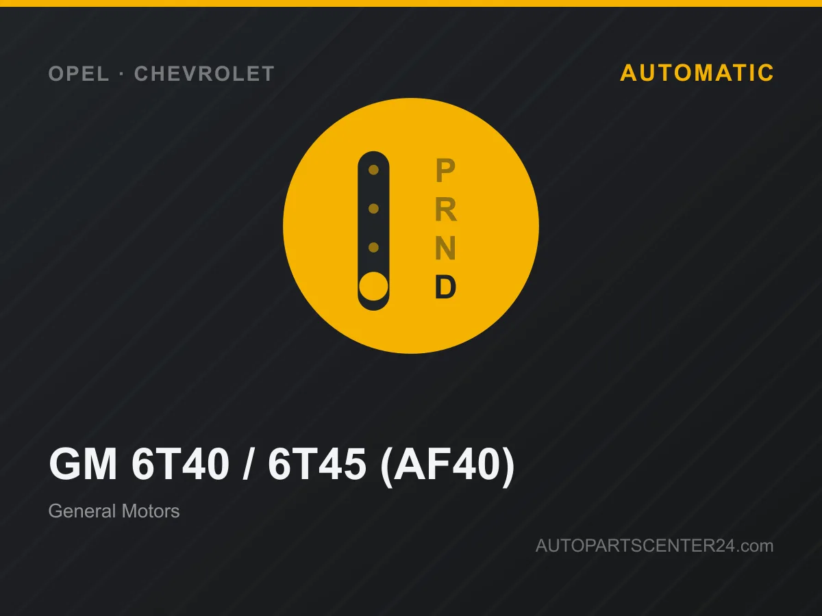 GM 6T40 / 6T45 (AF40) Automatikgetriebe