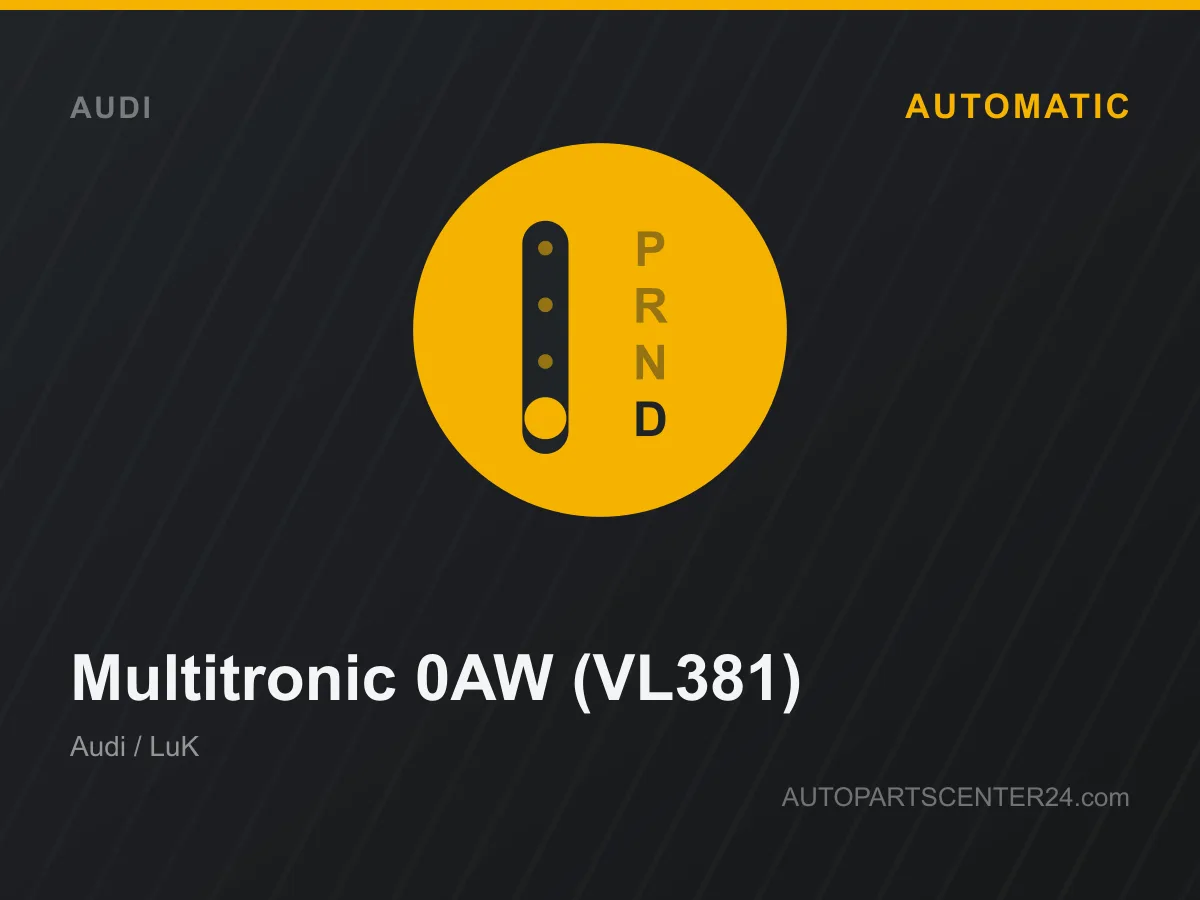 Multitronic 0AW (VL381) CVT stepless gearbox