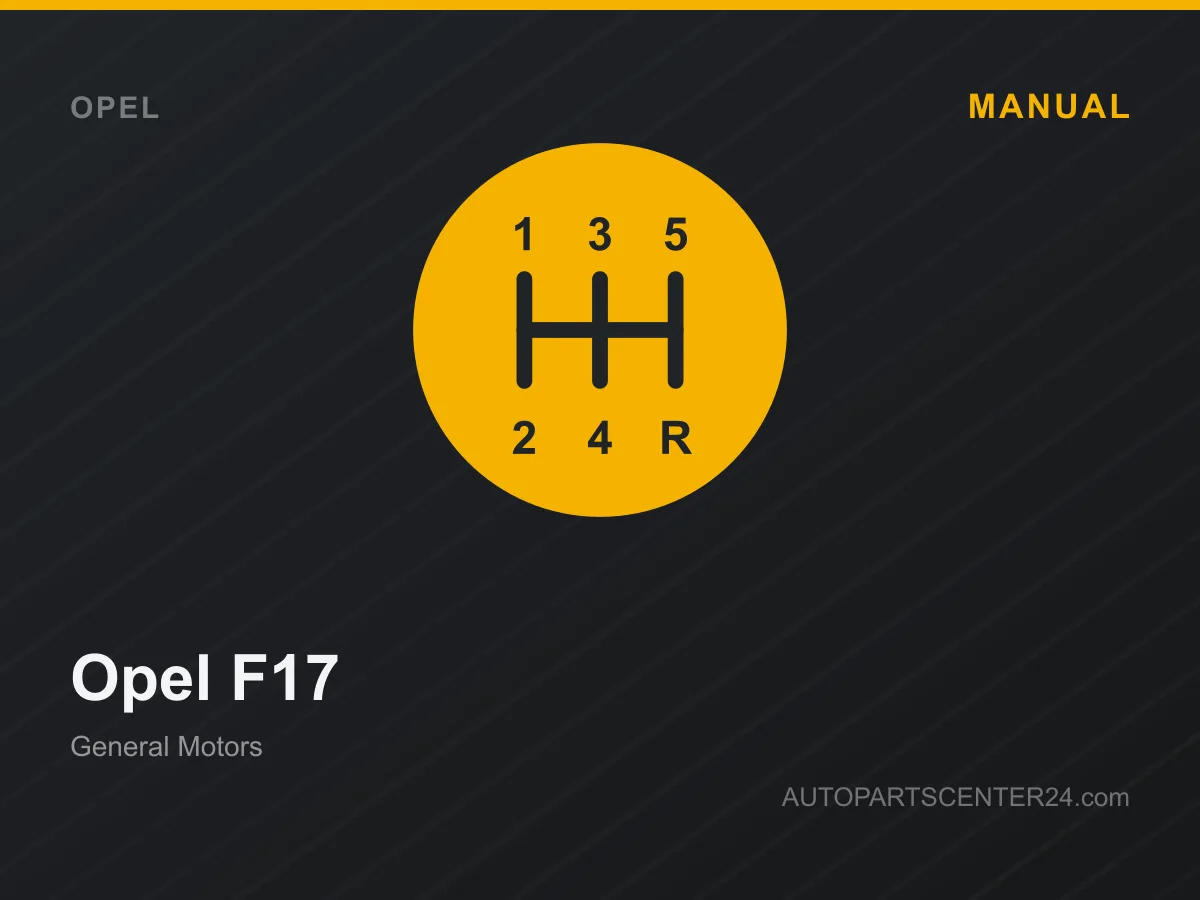Opel F17 Schaltgetriebe