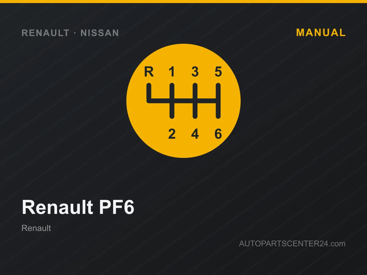 Renault PF6 Schaltgetriebe